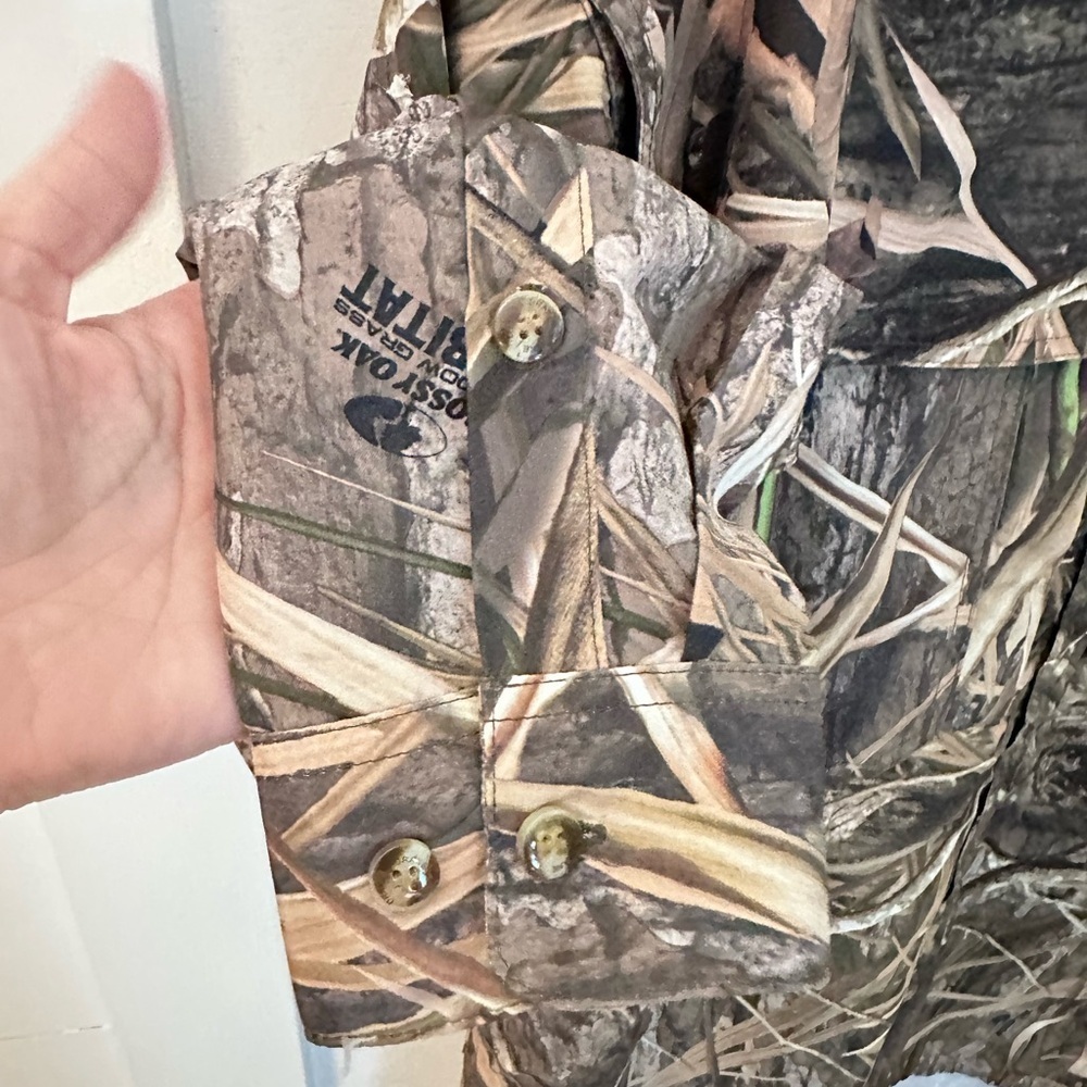 DRAKE WATERFOWL L Camo air vent Max 5 hyper shield windproof UPC+ button top - Picture 8 of 13